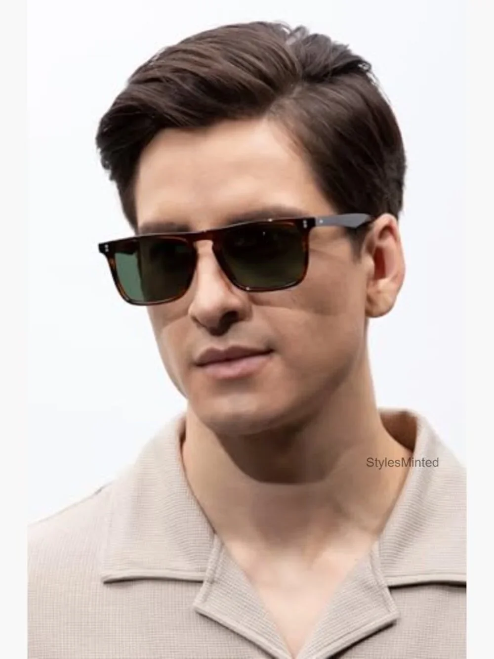 Retro Polarized Sunglasses for Men UV Protection Hand-crafted Acetate Frame